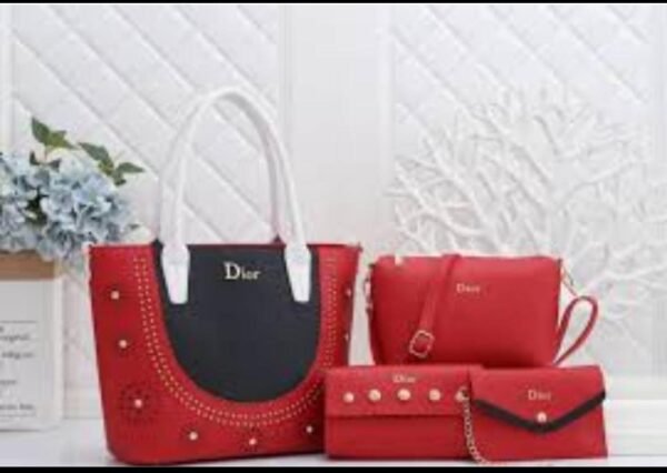 Dior 4 piece bigbag with pouch wallet and small wallet